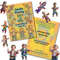 Retro 60th Birthday Born in the ’60s Groovy Hippie