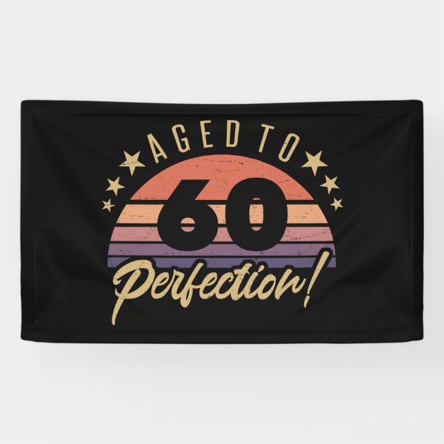 Retro 60th Birthday Humour Banner (Horizontal)