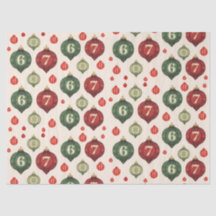 Retro “67” Christmas Ornament Tissue Paper
