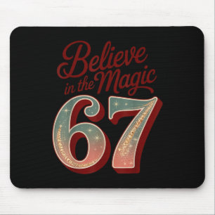 Retro 67 Magic Christmas – Believe In Magic  Mouse Pad