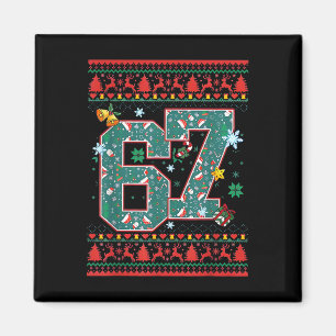 Retro 67 Six Seven Christmas Shirt Meme  Magnet