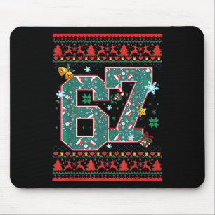 Retro 67 Six Seven Christmas Shirt Meme Mouse Pad