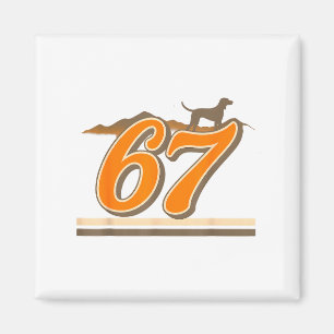 Retro 67 Tennessee Name Funny Tn Dog Gift For Men  Magnet