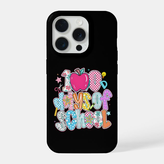 Retro 67th Day Of School Vibes School Milestone iPhone Case (Back)