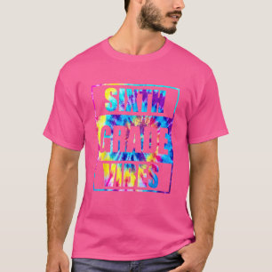Retro 6th Grade Vibes  First Day Teacher Kids Back T-Shirt