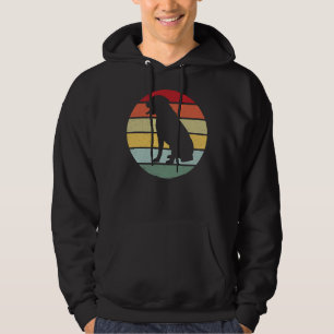 Retro 70s 80s Aesthetic Rottweiler Breed Pet Dog Hoodie