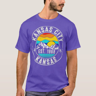 Retro 70s 80s Kansas City Kansas KS  T-Shirt