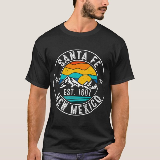 Retro 70s 80s Santa Fe New Mexico Nm  T-Shirt (Front)