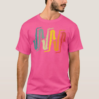 Retro 70S 80S Saxophone Player Sax Jazz Music Saxo T-Shirt