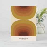 Retro 70s Abstract Arches Rust Terracotta Mustard