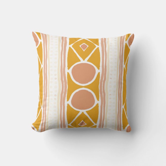Retro 70s abstract pattern cushion (Front)