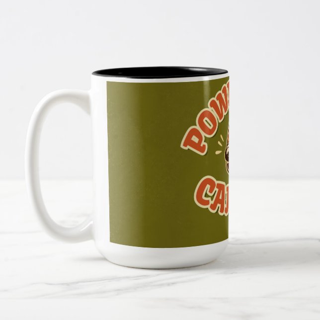 Retro 70s Coffee Pot Graphic Mug – Grumpy Morning  (Left)
