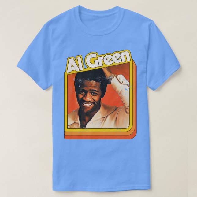 Retro 70s Colorway Al Green T-Shirt (Design Front)