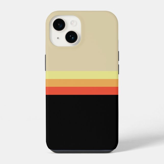 Retro 70s Coloured Palette iPhone Case (Back)