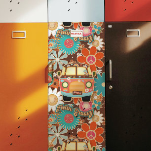 Retro 70s Fun Funky Hippy Van Colourful Peace Sign Tissue Paper