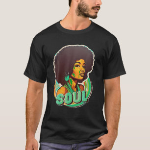 Retro 70s Funk Afro Soul Vintage style T Shirt