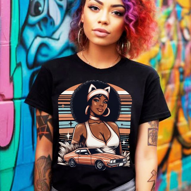 Retro 70s Girl T-Shirt (Creator Uploaded)