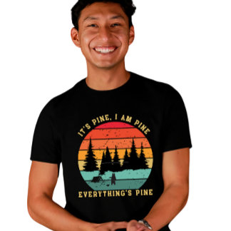 Retro 70s graphic Sunset Camping Hiker T-Shirt