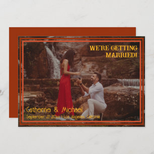 Retro 70's Groovy Photo Save The Date