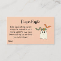 Retro 70's Halloween Baby Shower Diaper Raffle