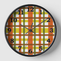 Retro 70s Orange Yellow Plaid