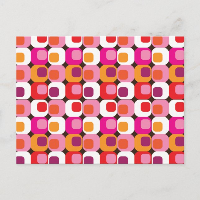 Retro 70s Pattern Postcard (Front)