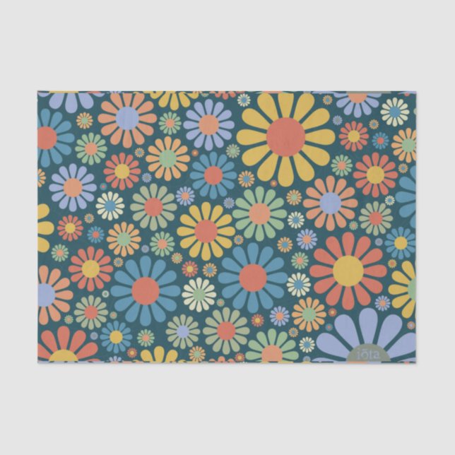 Retro/70s Pattern Tissue Paper (Front)