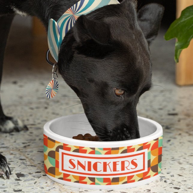 Retro 70s Personalised Name  Bowl (Creator Uploaded)