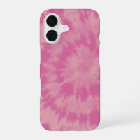 Retro 70s Pink Hippie Tie Dye Abstract Design