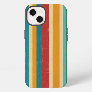 Retro 70s Rainbow Stripe Vintage iPhone Case