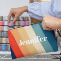 Retro 70s Stripes Personalised name