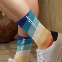 Retro 70s Stripes Personalised name 