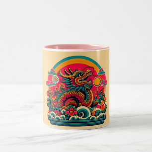 Retro 70's style Dragon Cup