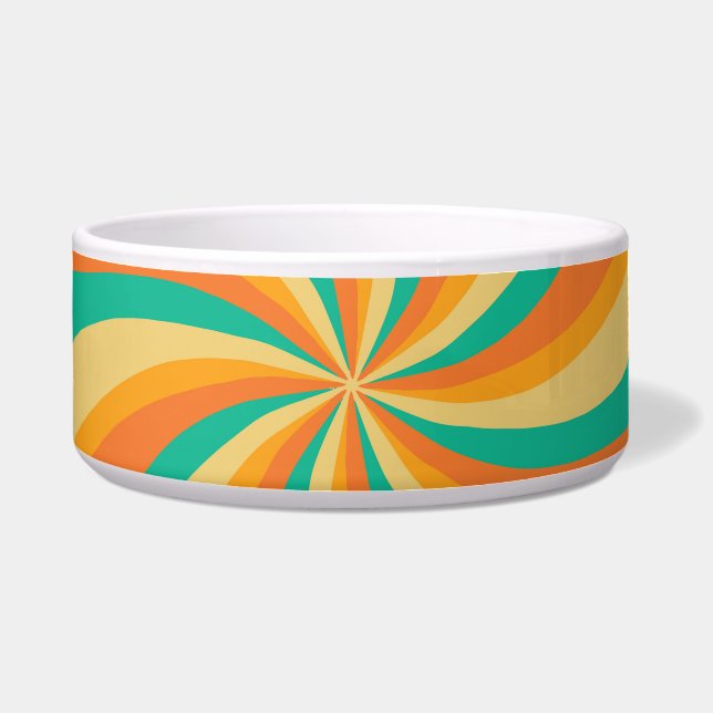 Retro 70s Sunburst Colourful Background (Front)