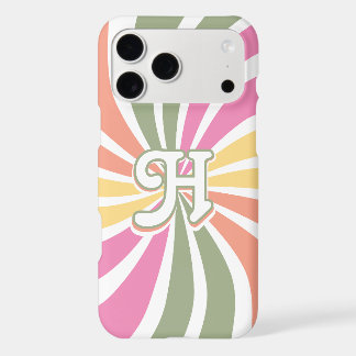 Retro 70s Sunburst Personalized Letter