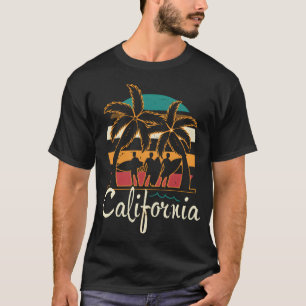 Retro 70S Surfer California Style family T-Shirt
