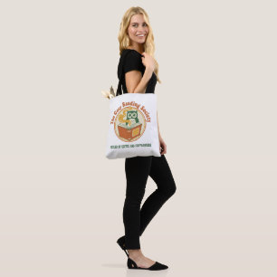 Retro 70s The Cosy Reading Society Book Lover Tote Bag