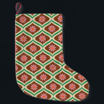 Retro 70s: Vintage Floral Pattern Small Christmas Stocking<br><div class="desc">70s retro vintage floral pattern Retro floral revival. Vintage flowers in a modern style for fresh decor. Flower power in vintage 70s retro floral delight. Vintage, Retro, Seventies, Floral, Flowers, Geometric, Groovy, Pattern, Colourful. vintage, geometry, seamless, style, decor, illustration, 60s, background, abstract, texture, paper, fashion, nature, patterns, retro, green, line,...</div>
