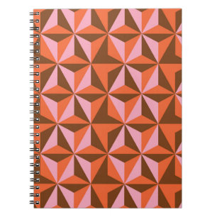Retro 70's: Vintage Pattern Background Notebook