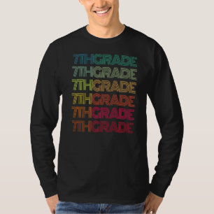 Retro 7th Grade Student Teacher Groovy Team Ready T-Shirt
