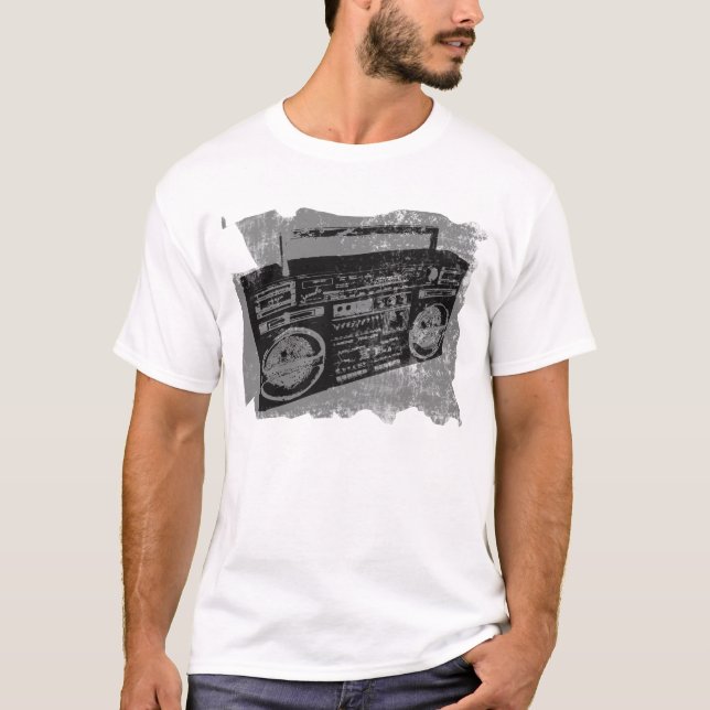 RETRO 80'S 90'S BOOM BOX T-Shirt (Front)