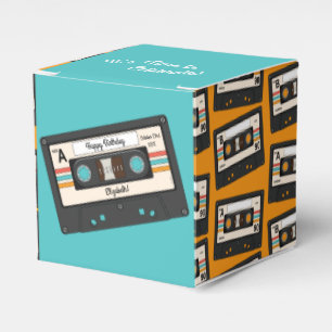 Retro 80's 90's Cassette Tape Music Birthday Party Favour Box