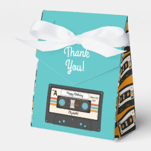 Retro 80's 90's Cassette Tape Music Birthday Party Favour Box