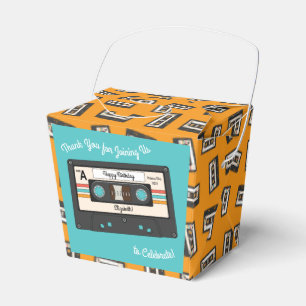 Retro 80's 90's Cassette Tape Music Birthday Party Favour Box