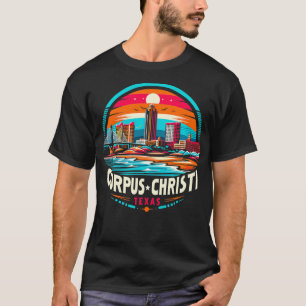Retro 80s 90s Corpus Christi Texas Travel Vacation T-Shirt