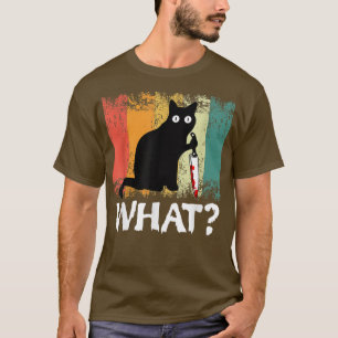 Retro 80s 90s I do what I want with my cat funny W T-Shirt