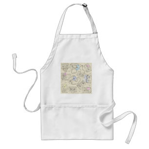 Retro 80s 90s Nostalgic Cassette Mix Tape Pattern Standard Apron