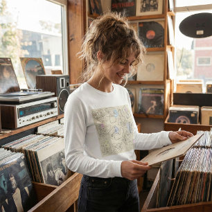 Retro 80s 90s Nostalgic Cassette Mix Tape Pattern T-Shirt