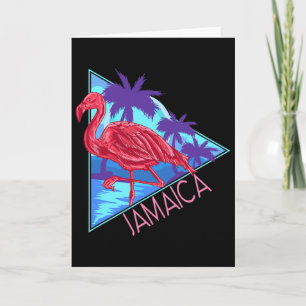 Retro 80s Beach Vintage Vacation Jamaica For Men W Card