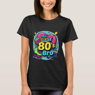 Retro 80s Bro Roller boombox Cassette Eighties Cos T-Shirt